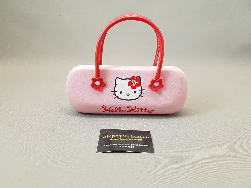 Etui a Lunettes Enfant Hello Kitty Rose Stephanie Danjou