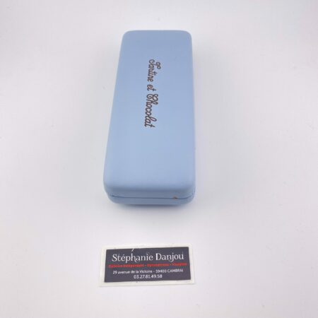 Étui à Lunettes De Voiture Pour Enfants - Boîte De Rangement EVA Avec Fermeture éclair, Bleu, 16.5x7.5x5.3 Cm