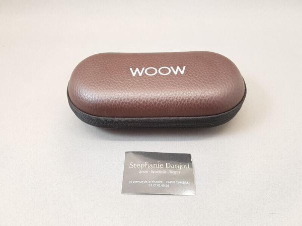 Etui à Lunettes Woow Marron Rigide Opticien Stéphanie Danjou