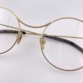 Lunettes de Vue Charlotte Mixte de la Marque Blanc Coloris Or Écaille Opticien Stéphanie Danjou Cambrai