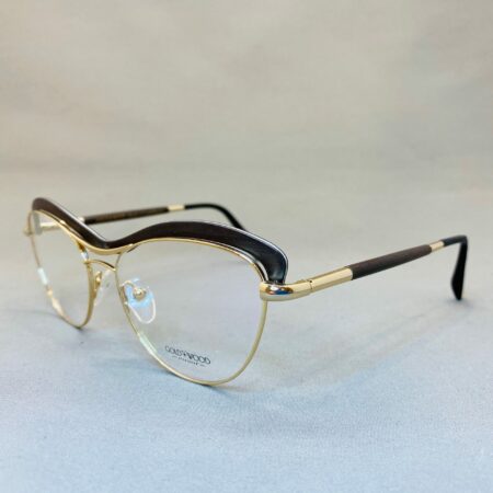 Lunettes Stela 02 Gold and Wood