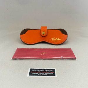 Etui Range Lunettes Talla Orange pression Opticien Stephanie Danjou Cambrai (3)
