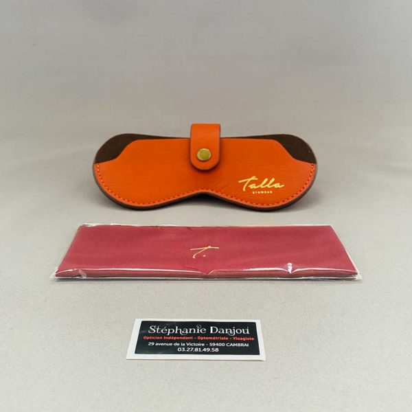 Etui Range Lunettes Talla Orange pression Opticien Stephanie Danjou Cambrai (3)