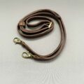 Sac en Cuir Façon Python Marron avec sa bandoulière et sa ceinture assortie