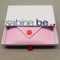 Etui à lunettes Sabine Be Rose clair dans sa boîte