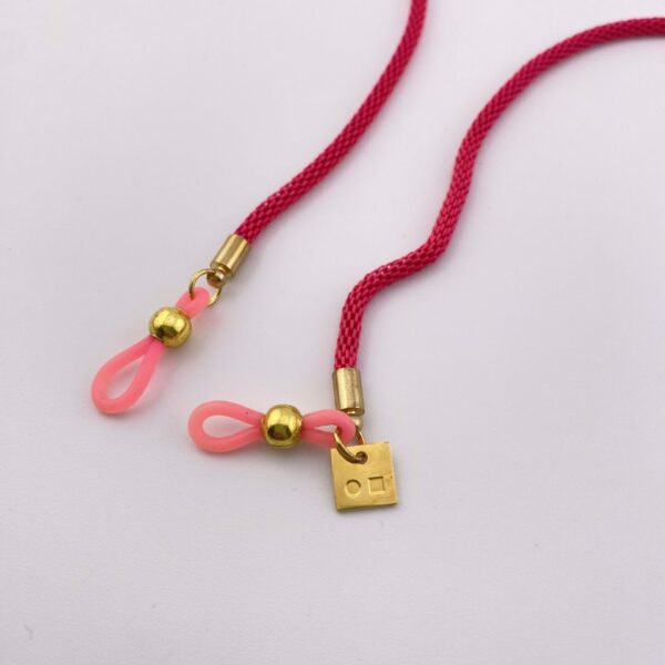 Chaîne pour lunettes de la Marque Sabine Be - Be Casual Rose Fluo – Image 2