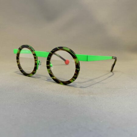 Lunettes de Vue Be Gipsy de la Marque Sabine Be Coloris Ecaille Vert Fluo Opticien Stéphanie Danjou Cambrai