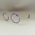 Lunettes de Vue Enfant Modèle Abie de la Marque Gigi Studios Coloris Bleu Argenté Opticien Stéphanie Danjou Cambrai