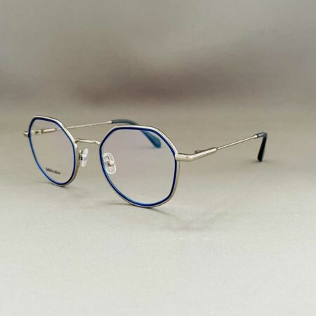 Lunettes de Vue Enfant Modèle Abie de la Marque Gigi Studios Coloris Bleu Argenté Opticien Stéphanie Danjou Cambrai