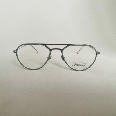 Lunettes de Vue CLAUDE de la Marque Monsieur Blanc Coloris Argenté Opticien Stéphanie Danjou Cambrai