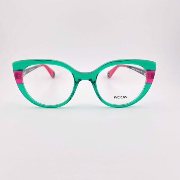 Lunettes De Vue Woow Modèle Shine On 1 Coloris Vert Transparent Rose