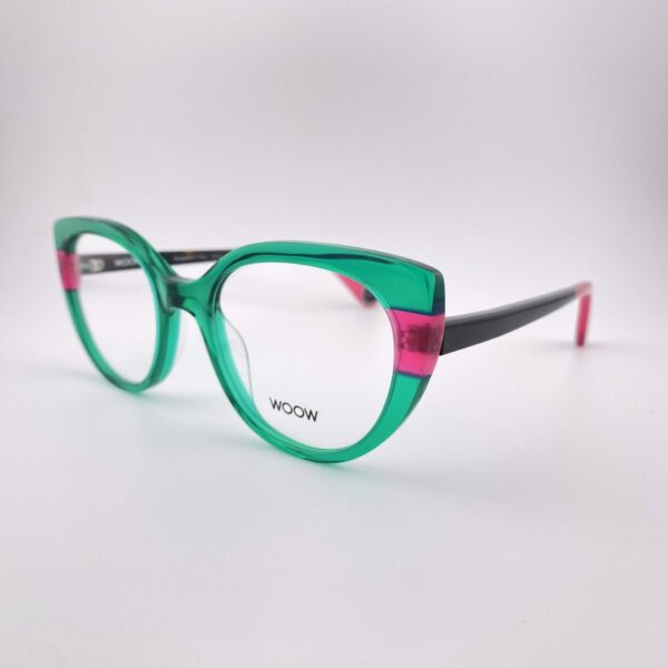 Lunettes De Vue Woow Modèle Shine On 1 Coloris Vert Transparent Rose – Image 2