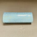 Etui à Lunettes Pépite De La Marque L'Atelier Du Vieux Bourg Bleu Ciel Doré Effet Croco Opticien Stéphanie Danjou Cambrai