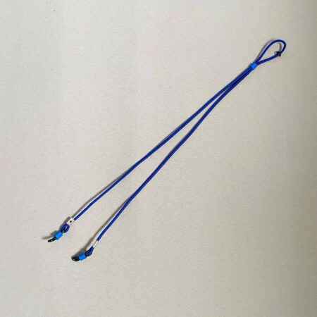 Cordon à Lunettes Ajustable en Tissu Coloris Bleu Foncé - Fabrication Française