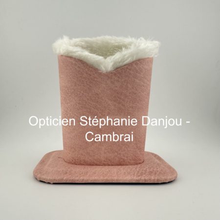 Etui à poser Coloris Rose opticien Stéphanie Danjou Cambrai