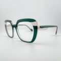 Lunettes De Vue Caroline Abram Modèle OREA Coloris Vert Pêche