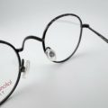 Lunettes De Vue De La Marque Lafont Réédition Titane Modèle Casanova 44 Coloris Gris Noir Ecaillé
