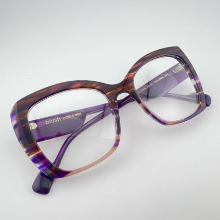 Lunettes De Vue EUPHORIA De La Marque Caroline Abram Coloris Violette Ecaille