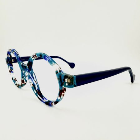 Lunettes De Vue Berecllo Modèle Arclusaz Coloris Ecaille Bleu