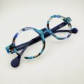 Lunettes De Vue Berecllo Modèle Arclusaz Coloris Ecaille Bleu