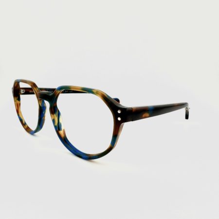 Lunettes De Vue Berecllo Modèle Burgain Coloris Ecaille Bleu