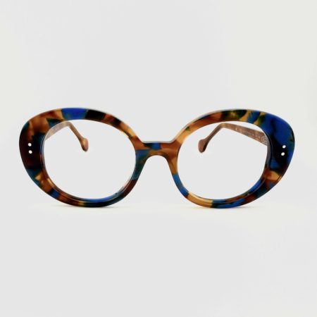 Lunettes De Vue Berecllo Modèle Cochette Coloris Ecaille Bleu