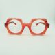 Lunettes De Vue Berecllo Modèle Gardiola Coloris Rose Orangé
