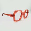 Lunettes De Vue Berecllo Modèle Gardiola Coloris Rose Orangé