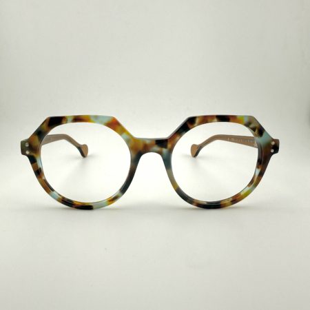 Lunettes De Vue Berecllo Modèle Merles Coloris Ecaille Bleu Ciel