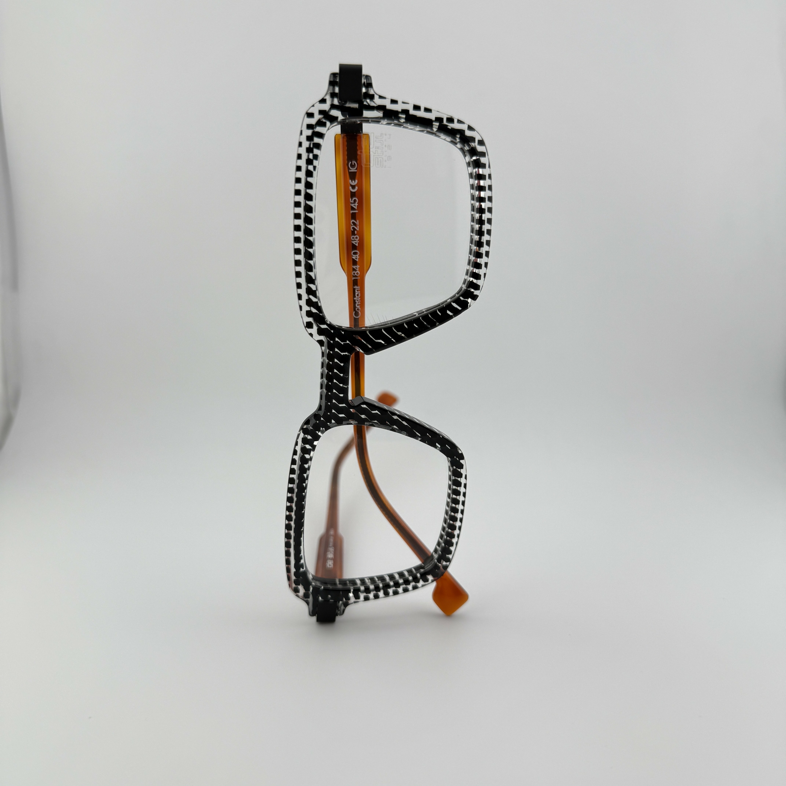 Lunettes De Vue De Stijl Modèle Constant Coloris Noir Transparent