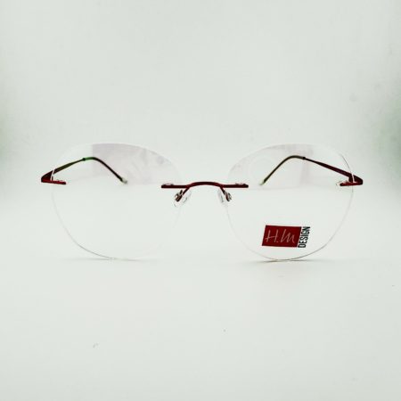 Lunettes de Vue H.M Design De La Marque H.Mahéo Coloris Rouge
