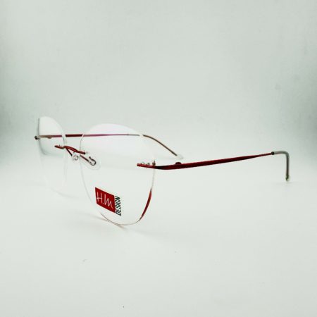 Lunettes de Vue H.M Design De La Marque H.Mahéo Coloris Rouge