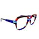 Lunettes de Vue De la Marque Wissing Modèle 3479 Coloris Rouge et Bleu - Multicouleurs – Opticien Stéphanie Danjou Cambrai