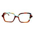 Lunettes de Vue De la Marque Wissing Modèle 3428HA Coloris Marron et Turquoise- Multicouleurs – Opticien Stéphanie Danjou Cambrai