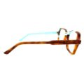 Lunettes de Vue De la Marque Wissing Modèle 3428HA Coloris Marron et Turquoise- Multicouleurs – Opticien Stéphanie Danjou Cambrai