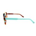 Lunettes de Vue De la Marque Wissing Modèle 3428HA Coloris Marron et Turquoise- Multicouleurs – Opticien Stéphanie Danjou Cambrai