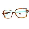 Lunettes de Vue De la Marque Wissing Modèle 3428HA Coloris Marron et Turquoise- Multicouleurs – Opticien Stéphanie Danjou Cambrai