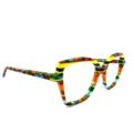 Lunettes de Vue De la Marque Wissing Modèle 3483 Coloris Jaune Orange Vert / Multicolore – Opticien Stéphanie Danjou Cambrai