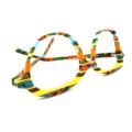 Lunettes de Vue De la Marque Wissing Modèle 3483 Coloris Jaune Orange Vert / Multicolore – Opticien Stéphanie Danjou Cambrai