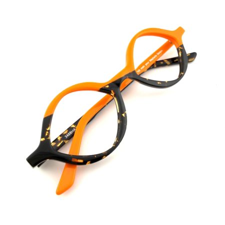 Lunettes de Vue De la Marque Wissing Modèle 3488HA Coloris Multicolore Orange et Ecaille – Opticien Stéphanie Danjou Cambrai