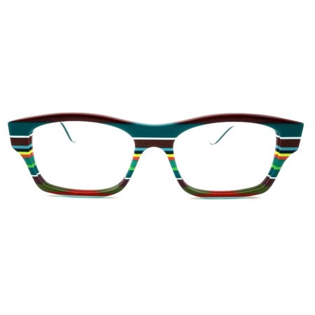 Lunettes de Vue De la Marque Wissing Modèle 3222 Coloris Multicolore Bleu Vert Bordeau Rectangulaire – Opticien Stéphanie Danjou Cambrai