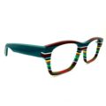 Lunettes de Vue De la Marque Wissing Modèle 3222 Coloris Multicolore Bleu Vert Bordeau Rectangulaire – Opticien Stéphanie Danjou Cambrai
