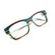 Lunettes de Vue De la Marque Wissing Modèle 3222 Coloris Multicolore Bleu Vert Bordeau Rectangulaire – Opticien Stéphanie Danjou Cambrai