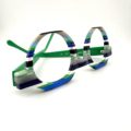Lunettes de Vue De la Marque Wissing Modèle 3410 Coloris Vert et Bleu / Multicolore ronde – Opticien Stéphanie Danjou Cambrai