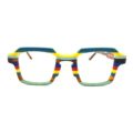 Lunettes de Vue De la Marque Wissing Modèle 3470 Coloris Jaune et Turquoise - Multicouleurs – Opticien Stéphanie Danjou Cambrai