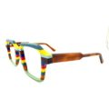 Lunettes de Vue De la Marque Wissing Modèle 3470 Coloris Jaune et Turquoise - Multicouleurs – Opticien Stéphanie Danjou Cambrai