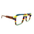 Lunettes de Vue De la Marque Wissing Modèle 3470 Coloris Jaune et Turquoise - Multicouleurs – Opticien Stéphanie Danjou Cambrai