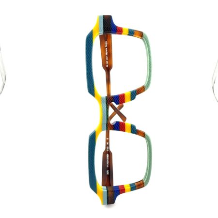 Lunettes de Vue De la Marque Wissing Modèle 3470 Coloris Jaune et Turquoise - Multicouleurs – Opticien Stéphanie Danjou Cambrai