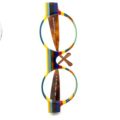 Lunettes de Vue De la Marque Wissing Modèle POUPY 1917/51 Coloris Jaune Marron Bleu Ronde – Opticien Stéphanie Danjou Cambrai