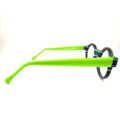 Lunettes de Vue De la Marque Wissing Modèle 3251 Coloris Bleu et Vert Fluo / Multicolore Ronde – Opticien Stéphanie Danjou Cambrai